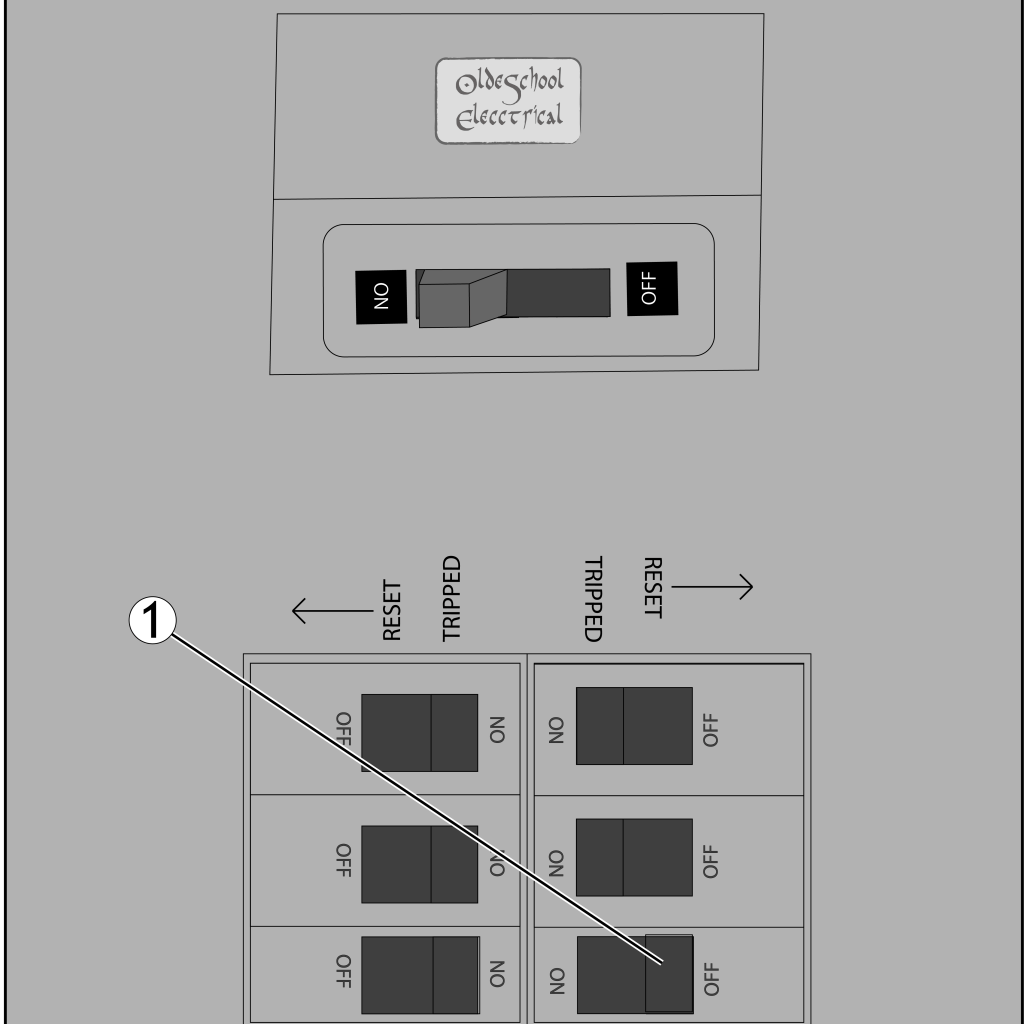 Reset the one that's OFF.
