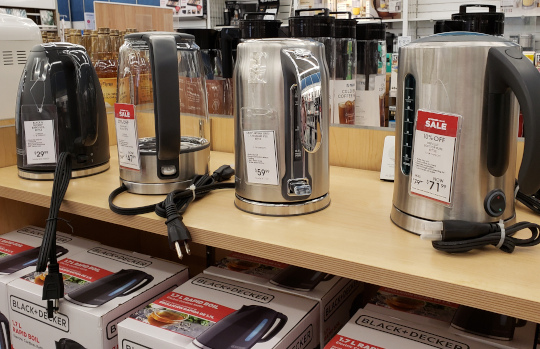Hot water makers comes in a wide variety of options and prices. This selection ranges from $29 to $71!