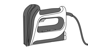 A line drawing of an electric staple gun