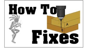 The words How to Fixes superimposed over the Skippity Logo and an illustration from a post on working with wood.